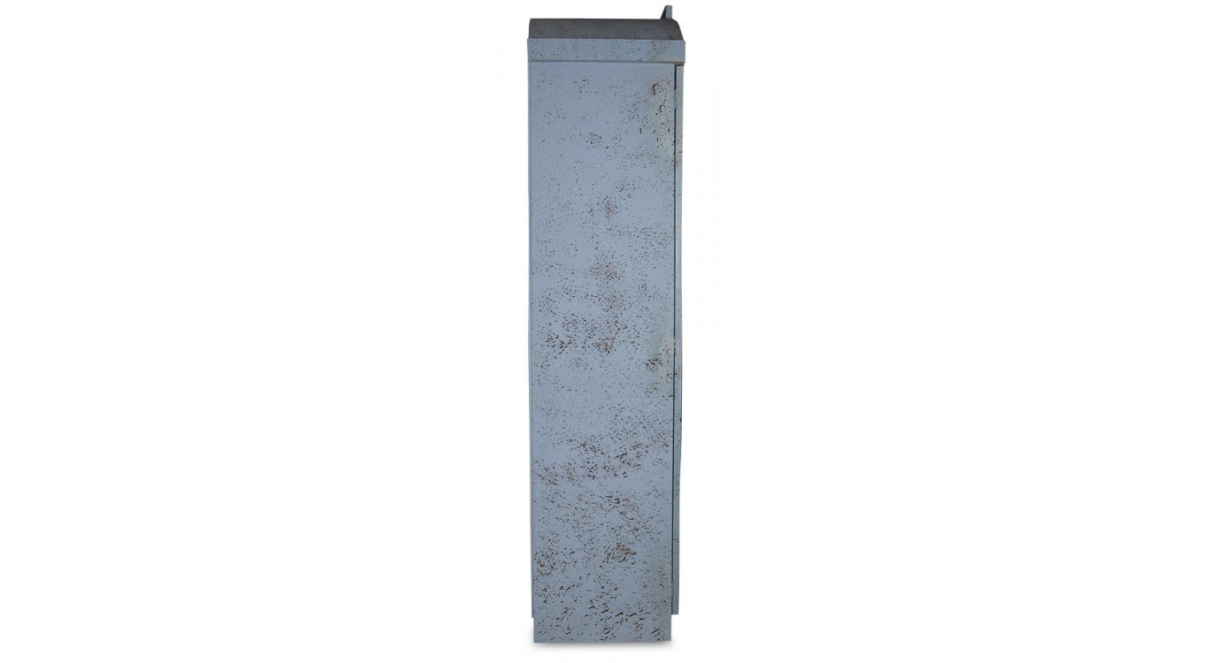 Vaisselier Bois Bleu Vieilli 85.5x42x185.5cm