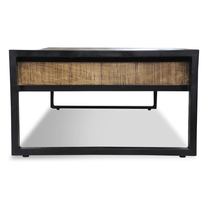 Table Basse 1 Tiroir Bois Marron 120x60x40cm