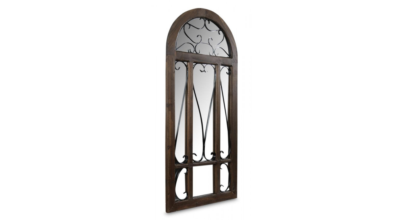 Miroir Ancien Vertical Bois 60x3x130cm