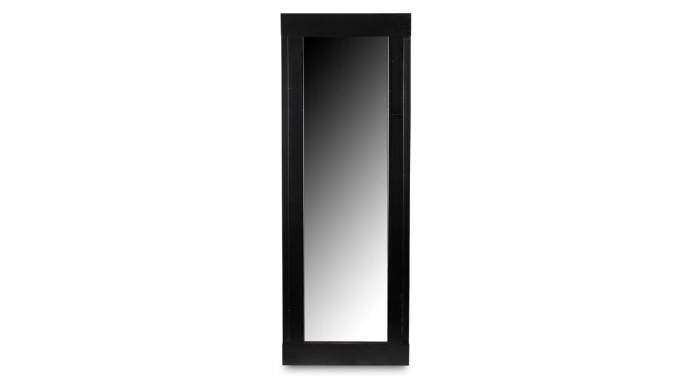 Grand Miroir Bois Noir 150x2x40cm