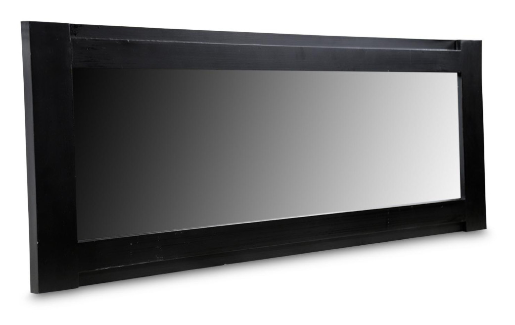 Grand Miroir Bois Noir 150x2x40cm