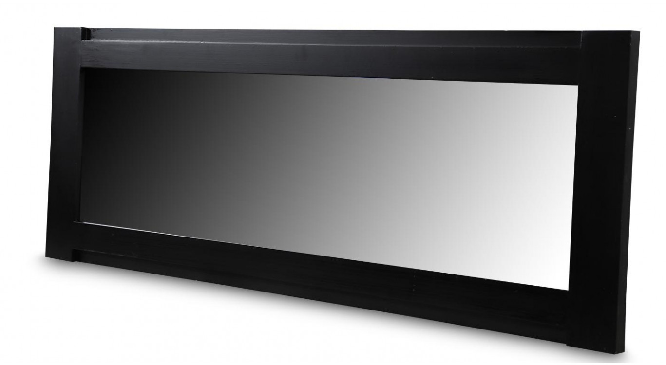 Grand Miroir Bois Noir 150x2x40cm