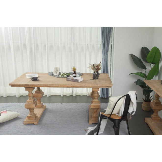 Table à Manger Bois Marron 180x90x80cm