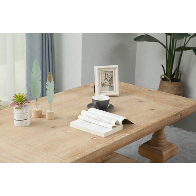 Table Basse Bois Naturel 130x70x52cm