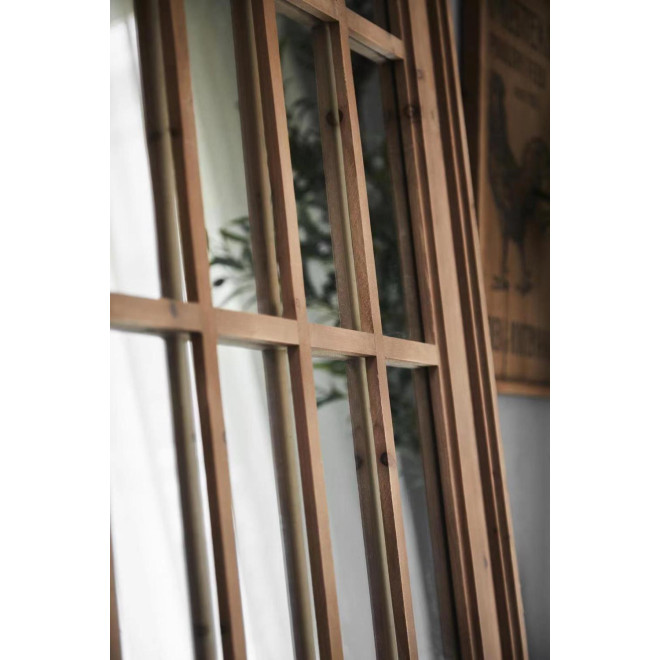 Grand Miroir Bois Marron 80x5x176cm