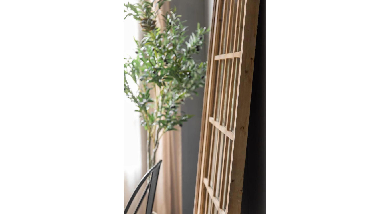 Großer Spiegel Holz Braun 80x5x176cm