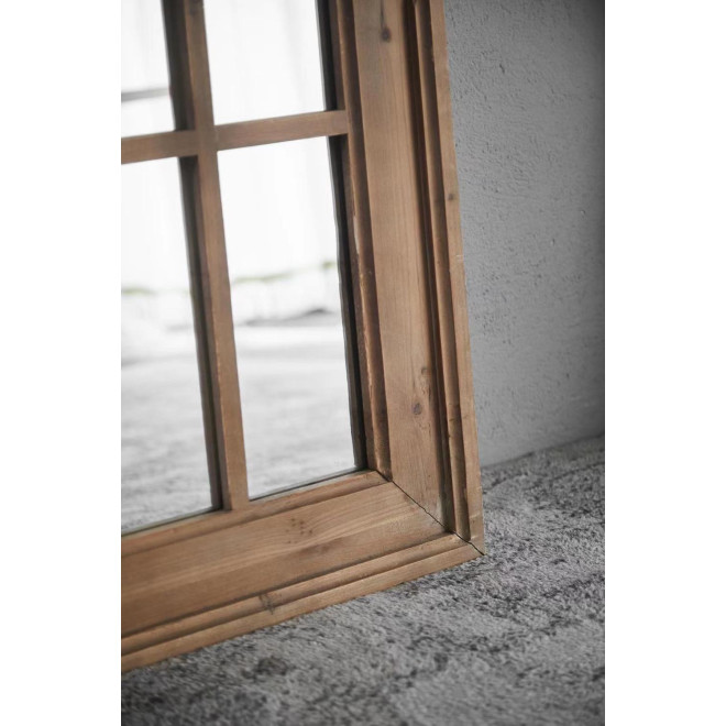 Grand Miroir Bois Marron 80x5x176cm