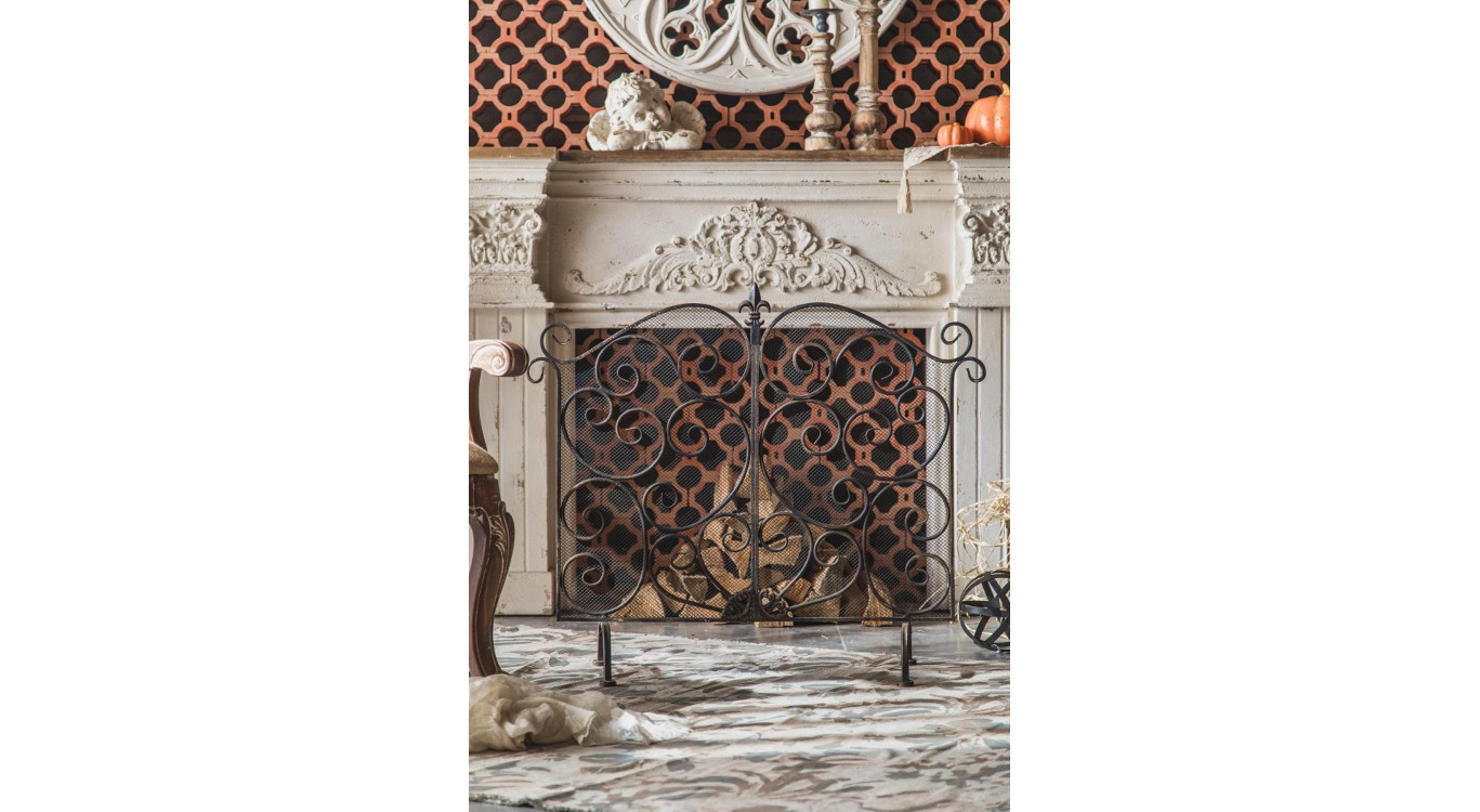Manteau de Cheminée Bois Blanc 148x28x110cm