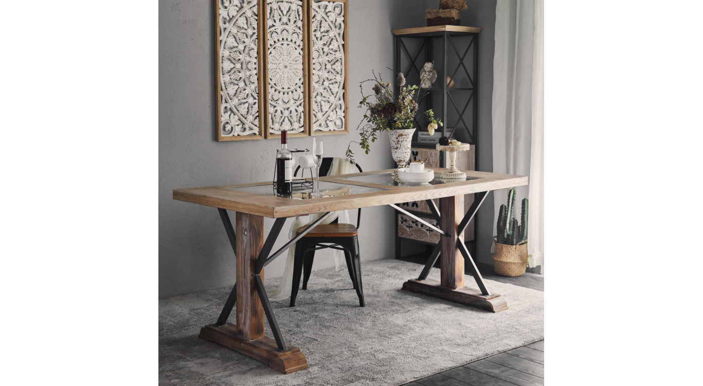 Esstisch Holz Braun 180x85x78cm