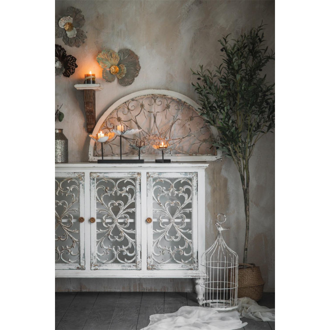 Buffet Bois Blanc 121x40x91cm