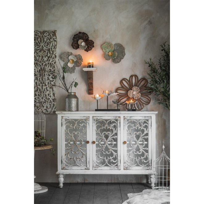 Buffet Bois Blanc 121x40x91cm
