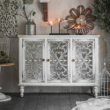 Buffet de madera blanco 121x40x91cm