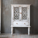 Sideboard 1 Schublade Holz Weiß 71.5x40x111cm
