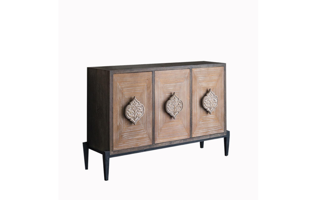 Sideboard Holz Braun 133.5x40x87.5cm