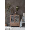 Buffet 1 Tiroir Bois Marron 83x38x102cm