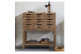 Cómoda 9 Cajones Madera Marrón 80x38x90cm