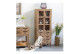 Credenza a 6 cassetti in legno marrone 60x36x150.5cm