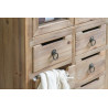 Buffet 6 Tiroirs Bois Marron 60x36x150.5cm