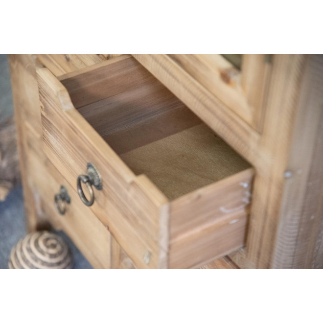 Anrichte mit 6 Schubladen Holz Braun 60x36x150.5cm