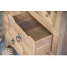 Buffet 6 Tiroirs Bois Marron 60x36x150.5cm