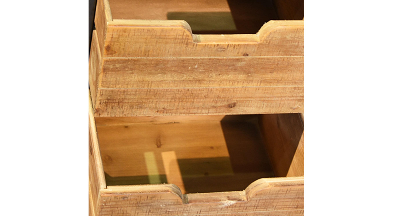 Anrichte mit 2 Schubladen Holz Braun 120x40x80cm
