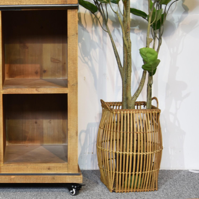 Anrichte mit 2 Schubladen Holz Braun 120x40x80cm