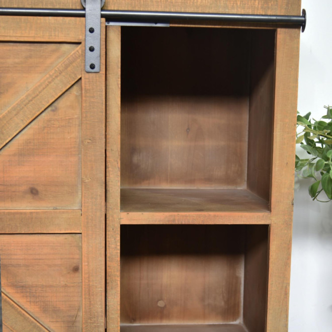Buffet 5 Tiroirs Bois Marron 79x42x85.5cm
