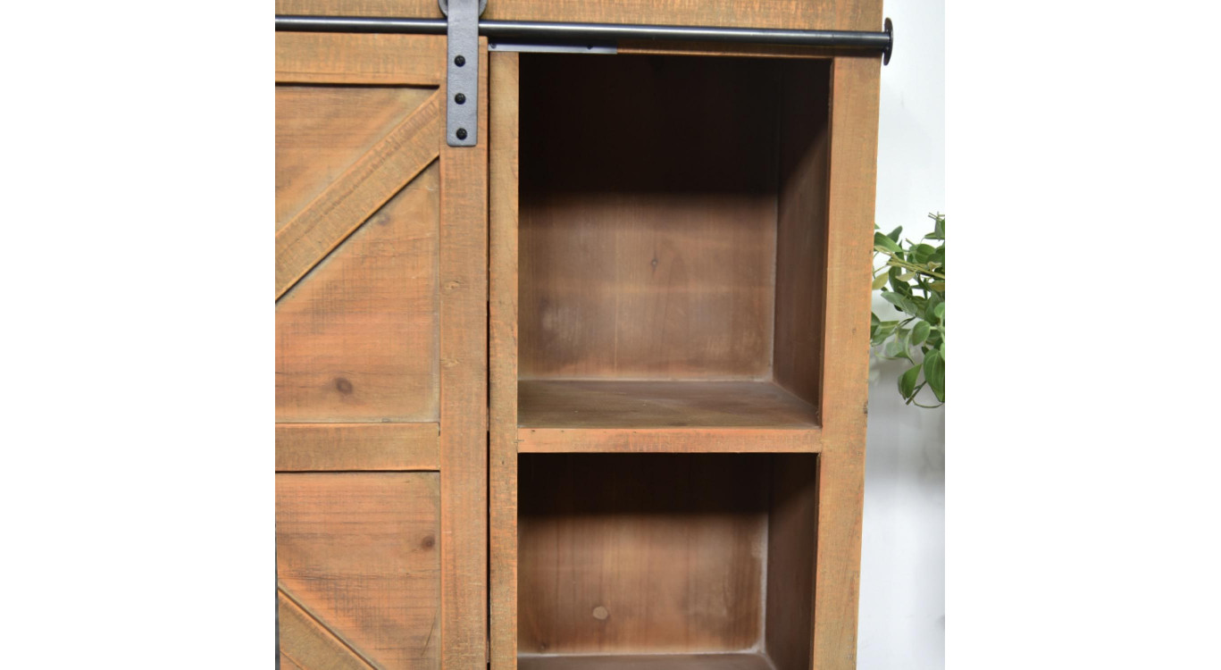 Buffet 5 Tiroirs Bois Marron 79x42x85.5cm