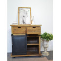 Credenza a 5 cassetti Legno, metallo marrone 79x42x85.5cm