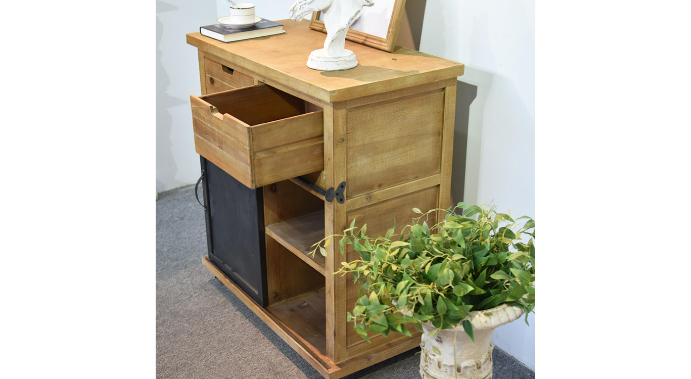 Anrichte mit 5 Schubladen Holz, Metall Braun 79x42x85.5cm