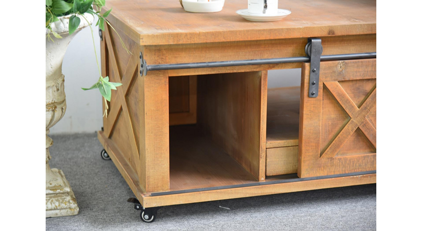 TV-Möbel 1 Schublade Holz Braun 120x60x46.5cm