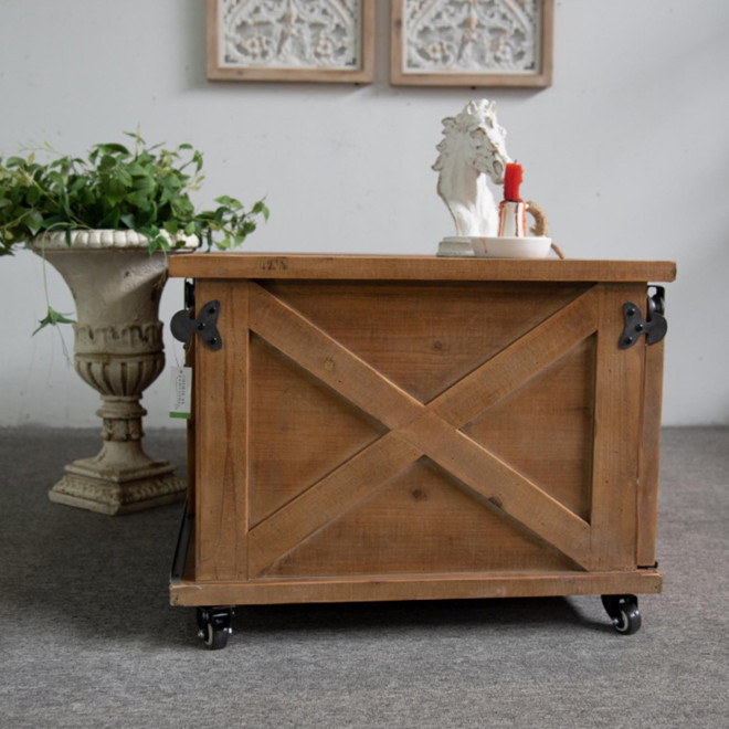 TV-Möbel 1 Schublade Holz Braun 120x60x46.5cm