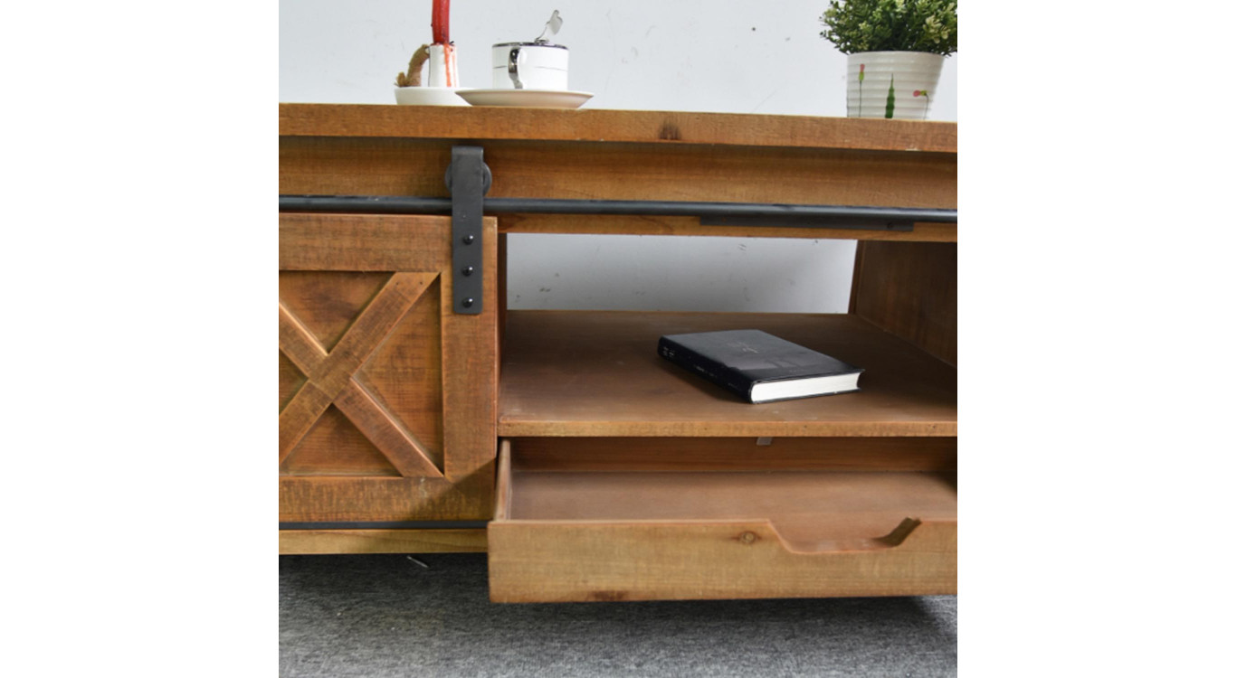TV-Möbel 1 Schublade Holz Braun 120x60x46.5cm