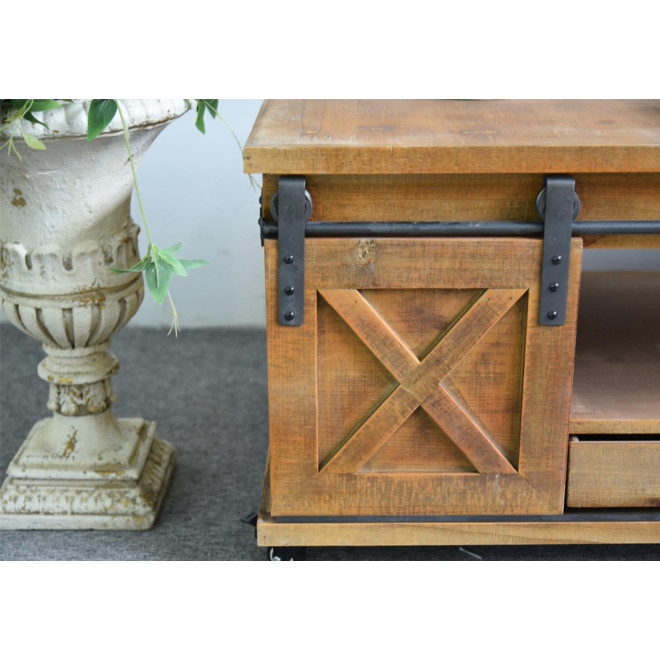 TV-Möbel 1 Schublade Holz Braun 120x60x46.5cm