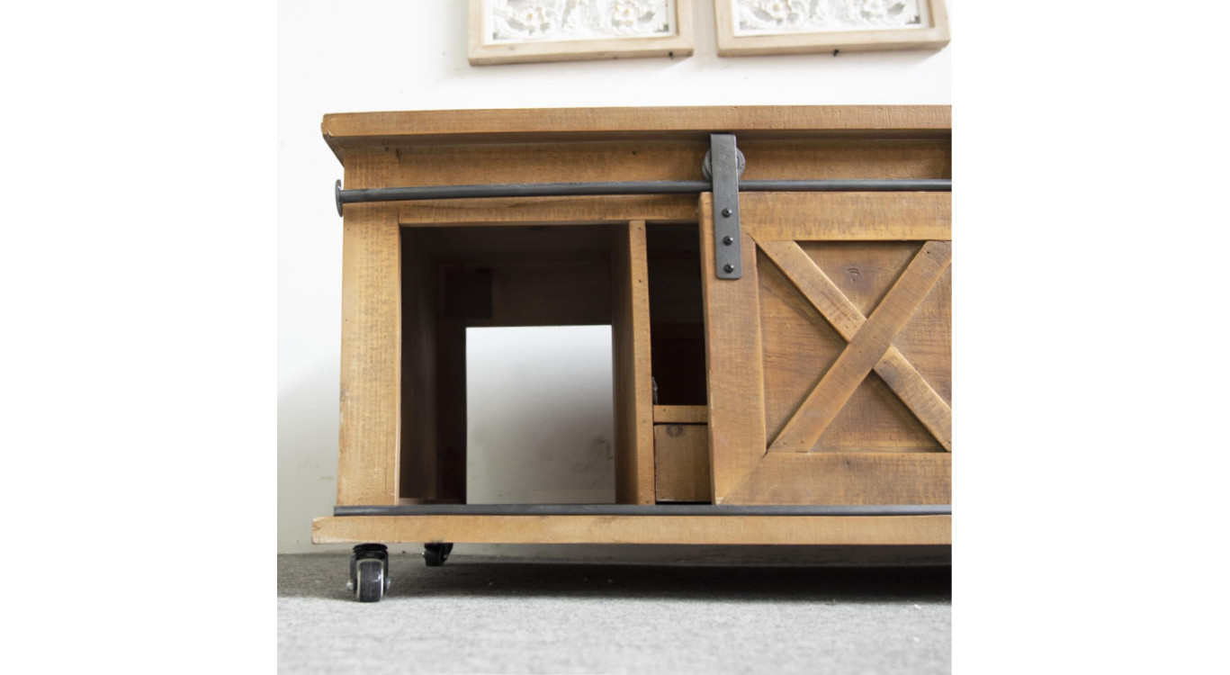 TV-Möbel 1 Schublade Holz Braun 120x60x46.5cm
