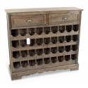 Meuble rangement bouteilles 2 tiroirs