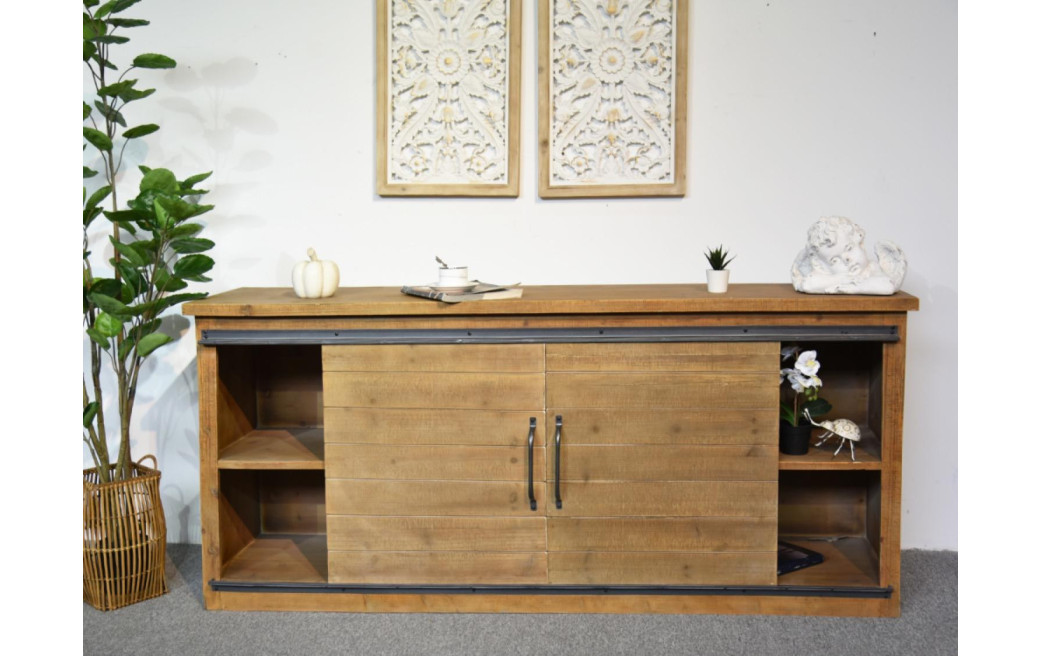 Anrichte mit 4 Schubladen Holz Braun 180x80x45cm