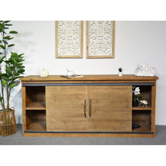 Anrichte mit 4 Schubladen Holz Braun 180x80x45cm