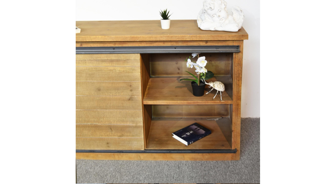 Anrichte mit 4 Schubladen Holz Braun 180x80x45cm