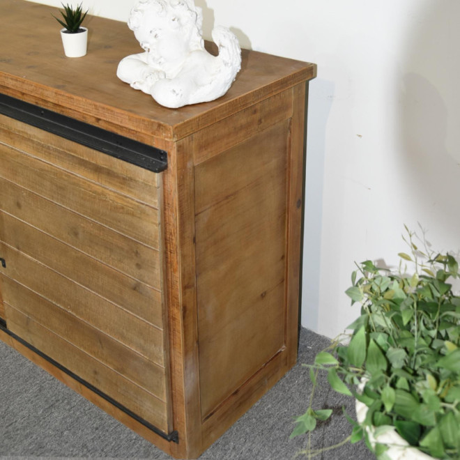 Anrichte mit 4 Schubladen Holz Braun 180x80x45cm
