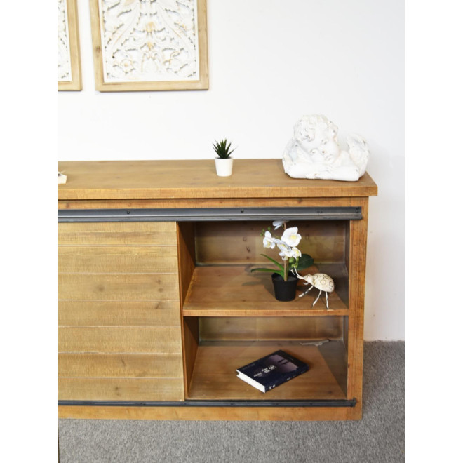 Anrichte mit 4 Schubladen Holz Braun 180x80x45cm