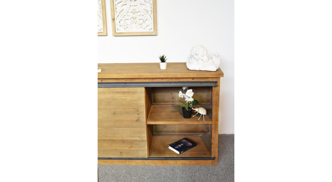 Anrichte mit 4 Schubladen Holz Braun 180x80x45cm