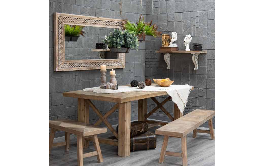 Esstisch Holz Braun 200x100x80cm