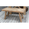Sitzbank Holz Braun 90x35x45cm