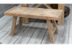 Sitzbank Holz Braun 90x35x45cm