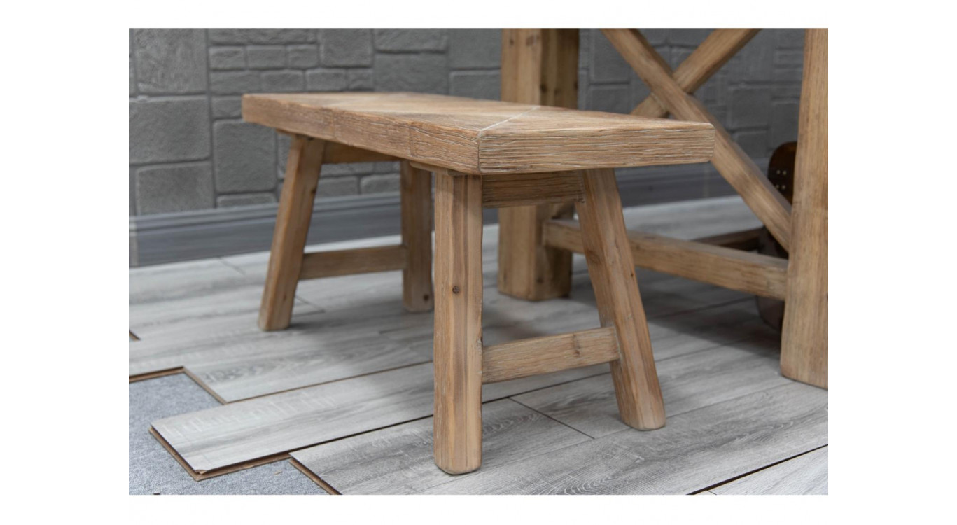 Sitzbank Holz Braun 90x35x45cm