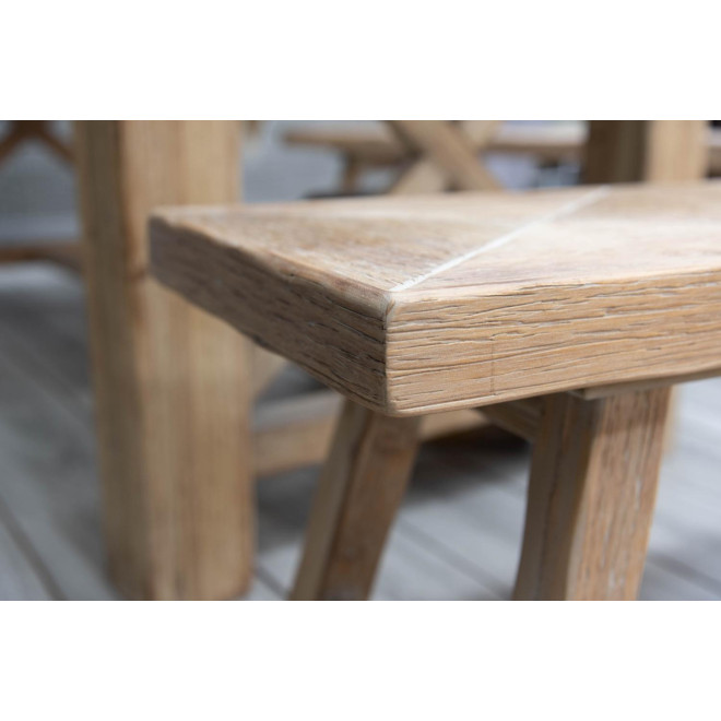 Sitzbank Holz Braun 90x35x45cm