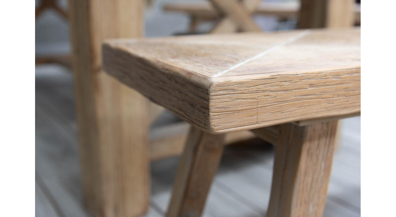 Sitzbank Holz Braun 90x35x45cm