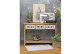Konsole mit 3 Schubladen Holz Braun 120x40x80cm