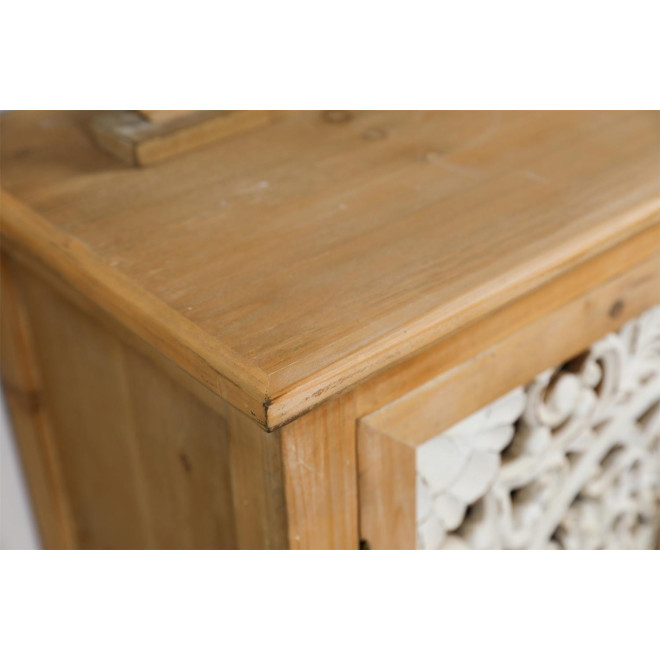 Sideboard 1 Schublade Holz Braun 80x36x101cm